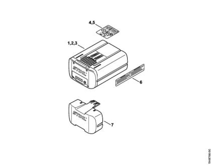 Baterias (AK, AP, AR, AS, PS) AP 180 Bateria da marca Stihl