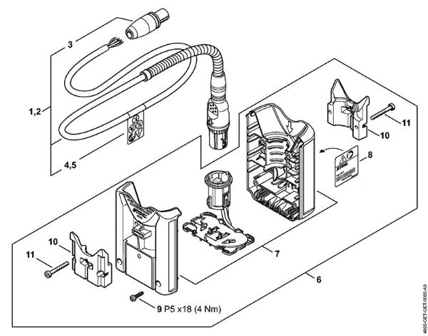 Baterias (AK, AP, AR, AS, PS) AR 900 Acessórios especiais da marca Stihl