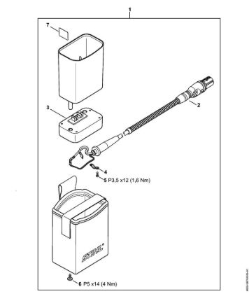 Cintos para baterias Bolsa para AP com cabo de conexão Linha de conexão da marca Stihl