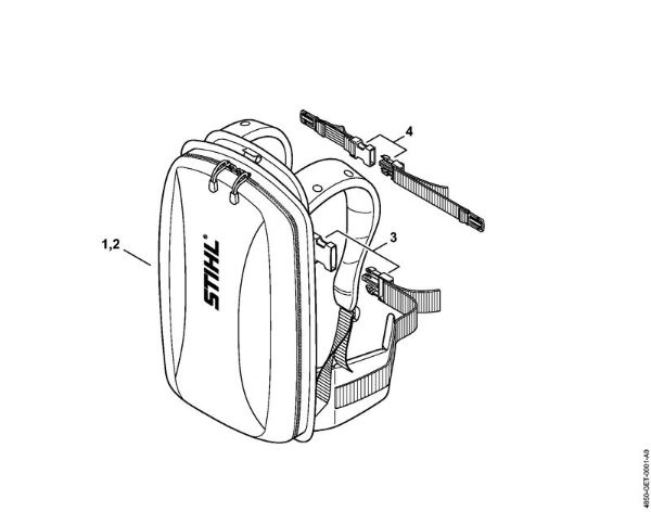 Sistema de suporte Sistema de suporte Sistema de suporte da marca Stihl