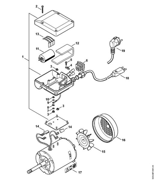 HOS HOS Motor eléctrico 230 V/50 Hz da marca Stihl