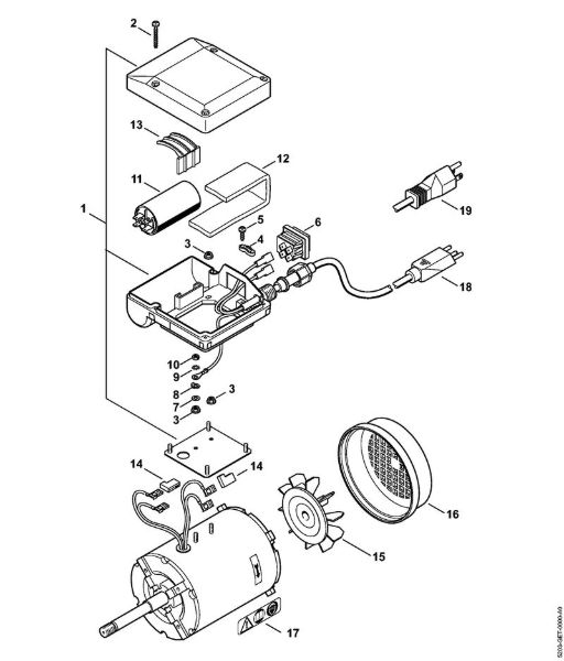 USG USG Motor eléctrico 120 V/60 Hz da marca Stihl