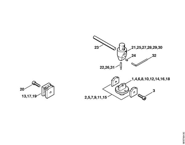 NG 3 NG 3 Matriz, Cabeça de espremer da marca Stihl