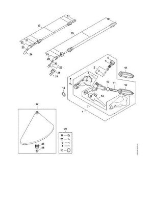 Imagem de Pistola, Tubo de pulverização SG 31