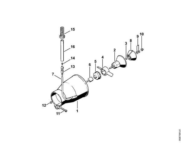 Pulverizadores (SR) SR 320 Tubeira do rotor ULV da marca Stihl
