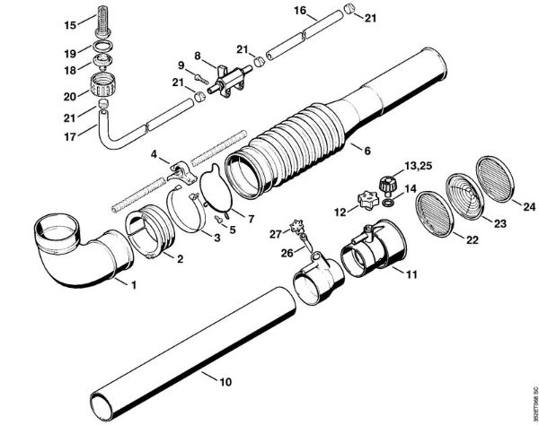 Pulverizadores (SR) SR 400 Mangueira dobradora, Tubeira ULV da marca Stihl
