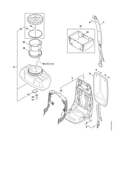 Imagem de Placa traseira, Recipiente SR 450