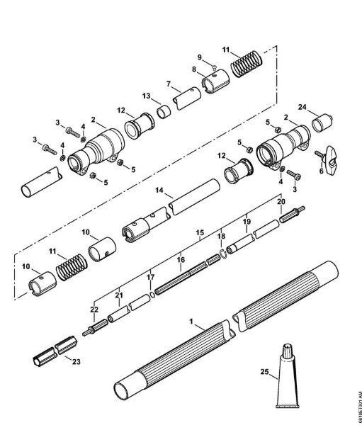 Aparelhos especiais (PC, SP, MC) PC 75 Haste PC 75 da marca Stihl