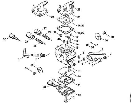 Aparelhos especiais (PC, SP, MC) SP 200 Carburador C1Q-S162, C1Q-S83 da marca Stihl