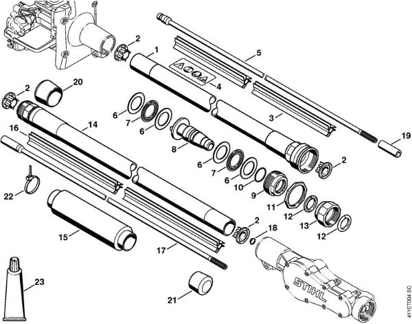Aparelhos especiais (PC, SP, MC) SP 200 Haste da marca Stihl