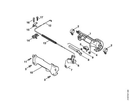 Aparelhos especiais (PC, SP, MC) SP 400 Cabo de manejo (05.2003) da marca Stihl