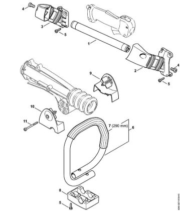 Aparelhos especiais (PC, SP, MC) SP 401 Cabo da mão da marca Stihl
