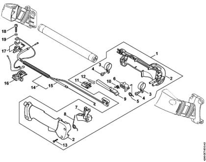 Aparelhos especiais (PC, SP, MC) SP 401 Cabo de manejo da marca Stihl