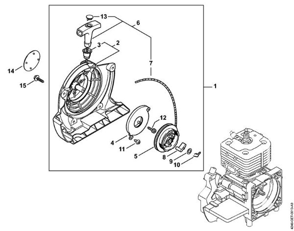 Aparelhos especiais (PC, SP, MC) SP 471 Dispositivo de arranque da marca Stihl