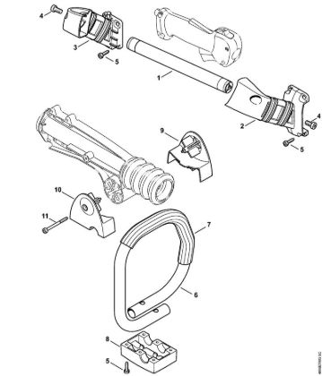 Aparelhos especiais (PC, SP, MC) SP 481 Cabo da mão da marca Stihl