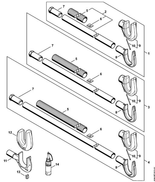 Aparelhos especiais (PC, SP, MC) SP 481 Haste da marca Stihl
