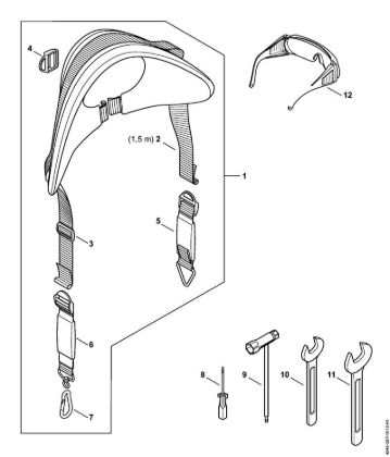 Aparelhos especiais (PC, SP, MC) SP 482 Cinto de suporte, Ferramentas, Acessórios especiais da marca Stihl