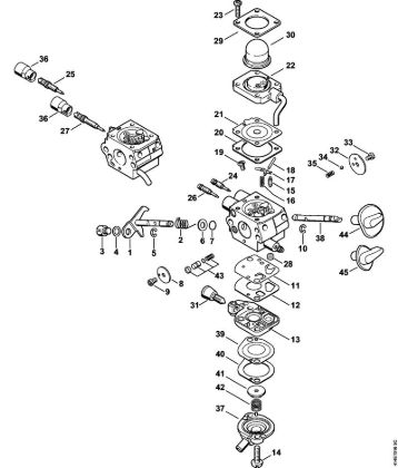 Aparelhos especiais (PC, SP, MC) SP 90 T Carburador C1Q-S177, C1Q-S171, C1Q-S174, C1Q-S131 da marca Stihl
