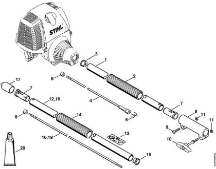 Aparelhos especiais (PC, SP, MC) SP 90 T Haste SP 90 T da marca Stihl