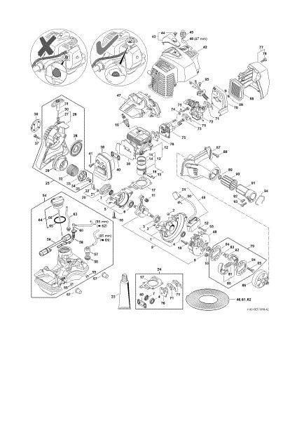 Imagem de Mecanismo propulsor até a Numero da máquina 514265117 SP 92 TC-E