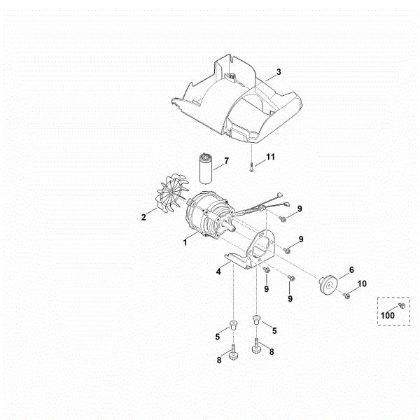 Imagem de D - Motor eléctrico RLE 540.0