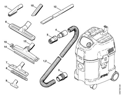 Aspiradores (SE) SE 121 Acessórios especiais da marca Stihl