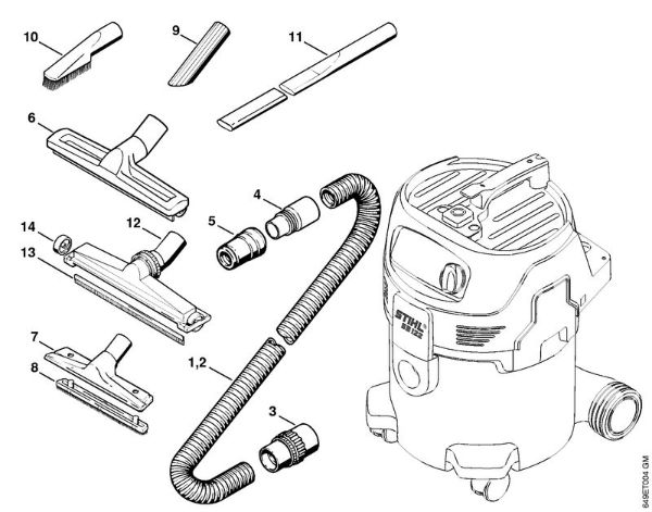 Aspiradores (SE) SE 122 Acessórios especiais da marca Stihl
