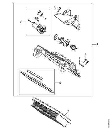Aspiradores (SE) SE 133 ME Sistema de filtros da marca Stihl