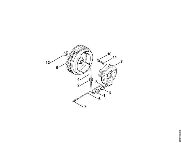 P 835, P 840 P 840 Sistema de ignição da marca Stihl