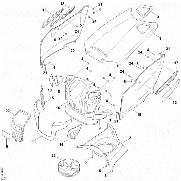 Imagem de D - Capota do motor RT 4112.1 SZ