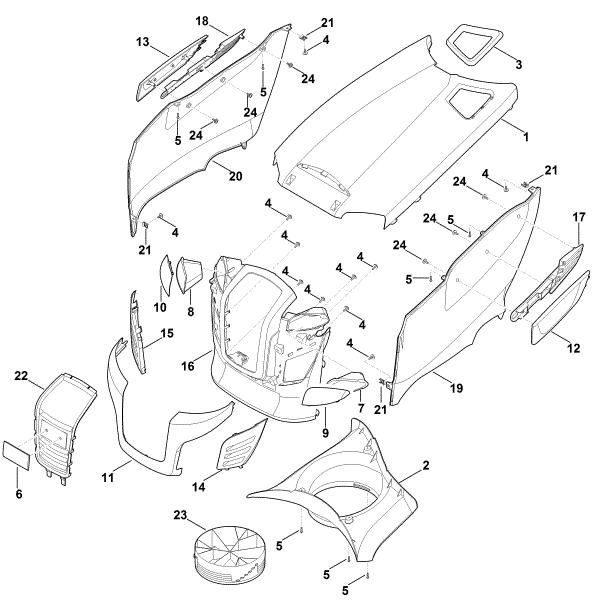 Imagem de D - Capota do motor RT 5097.0