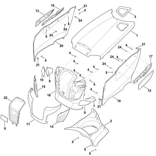 Imagem de D - Capota do motor RT 6112.0 ZL