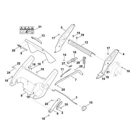 Imagem de C - Quadro, ajuste da altura RM 545.0 VE