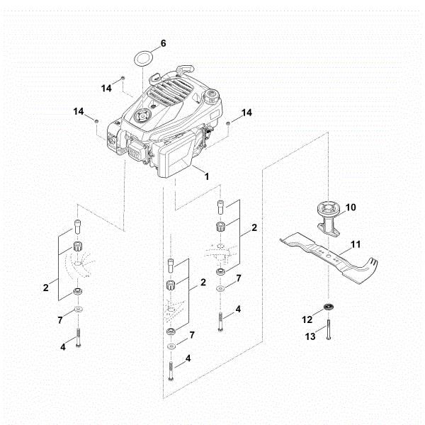 Imagem de F - Motor, lamina RM 545.1 T