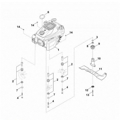 Imagem de F - Motor, lamina RM 545.1 V