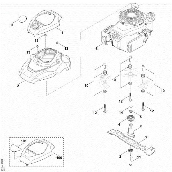 Imagem de F - Motor, lamina RM 655.0 V