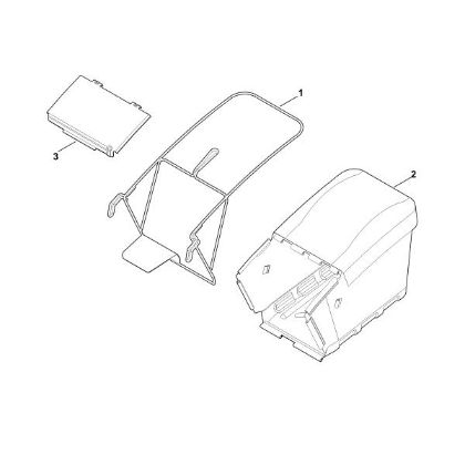 Imagem de H - Cesta de recolha de relva RM 756.0 YS
