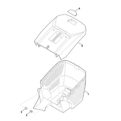 Imagem de E - Cesta de recolha de relva RMA 443.0 C