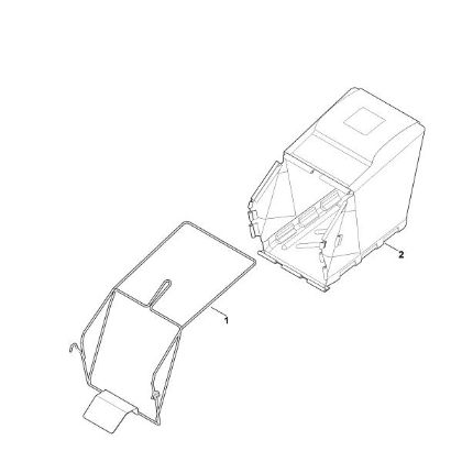 Imagem de G - Cesta de recolha de relva RMA 765.0 V