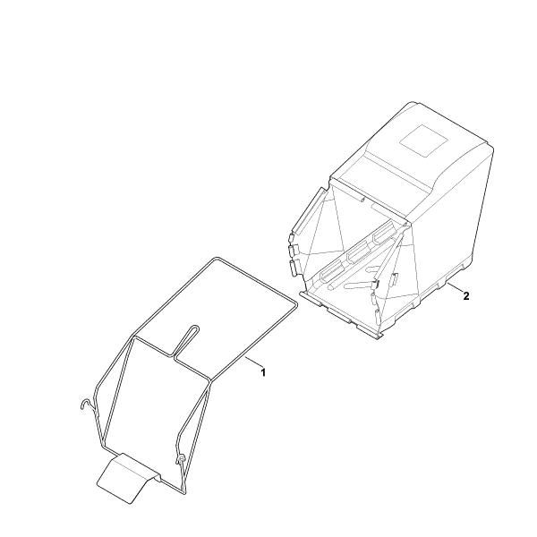 Imagem de G - Cesta de recolha de relva RMA 765.0 V
