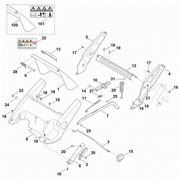 Imagem de C - Quadro, ajuste da altura RME 545.0 C
