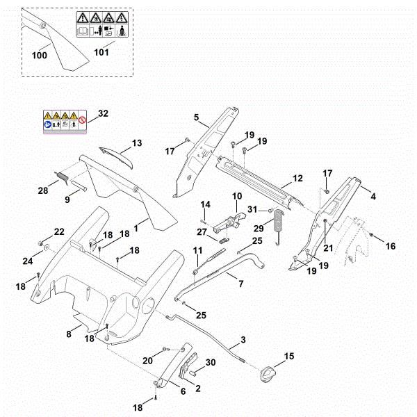 Imagem de C - Quadro, ajuste da altura RME 545.0 V