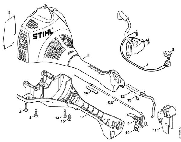 FC 55 FC 55 Cárter do motor da marca Stihl