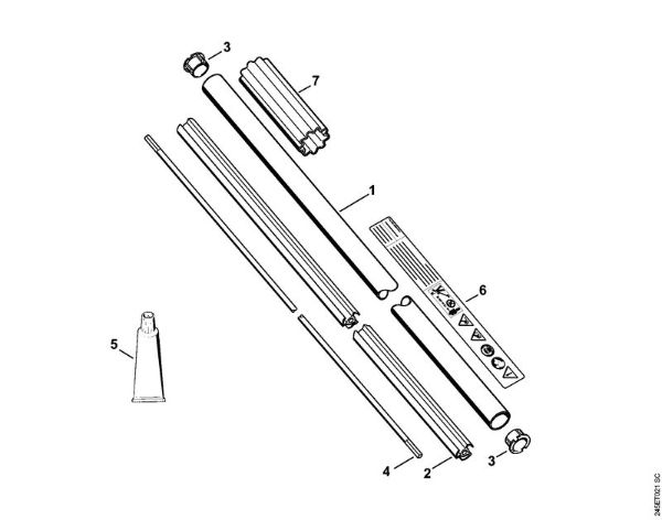 FC 85 FC 85 Haste da marca Stihl