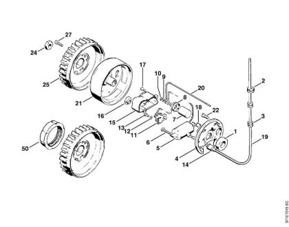 Cortadores de ferro e pedra (TS) TS 08 S Sistema de ignição   X 13 927 613 da marca Stihl