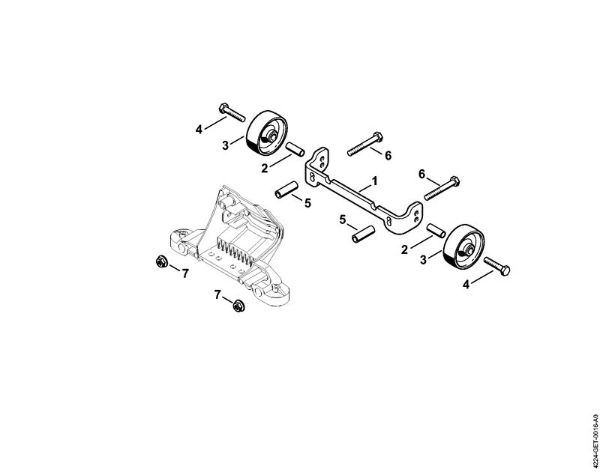 Cortadores de ferro e pedra (TS) TS 410 Jogo de anexo rodas da marca Stihl