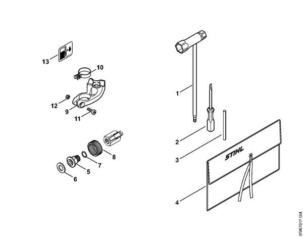 Cortadores de ferro e pedra (TS) TS 410-A Ferramentas, Acessórios especiais da marca Stihl
