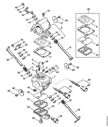 Cortadores de ferro e pedra (TS) TS 440-A Carburador da marca Stihl