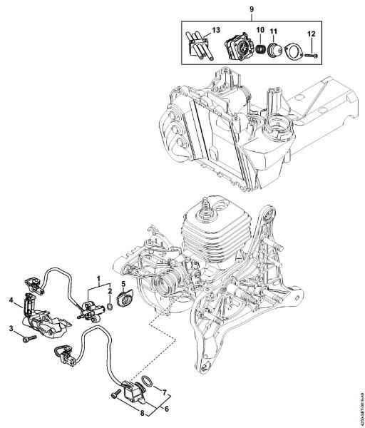 Cortadores de ferro e pedra (TS) TS 480i-A Instalação de injecção da marca Stihl