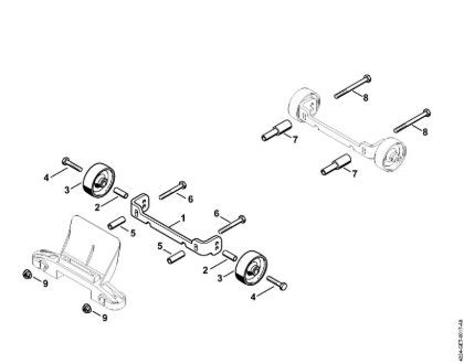Cortadores de ferro e pedra (TS) TS 700 Jogo de anexo rodas da marca Stihl
